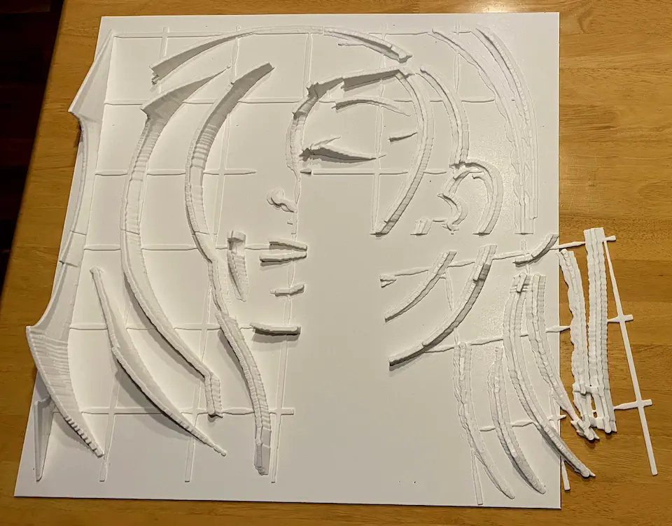 Tiled Shadow Panel assembly