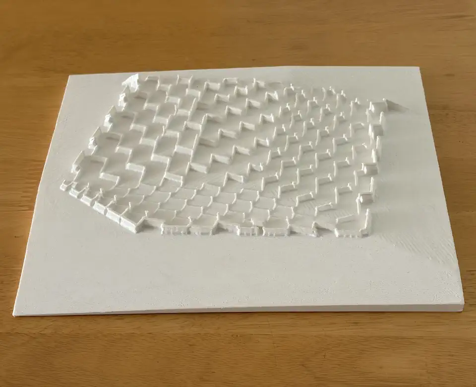 Floating Cube detail